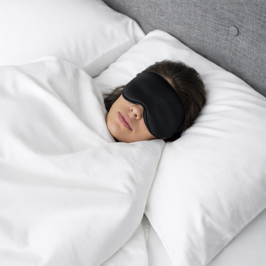 Premium Mulberry Silk Sleep Mask - Ultra Soft & Light Blocking